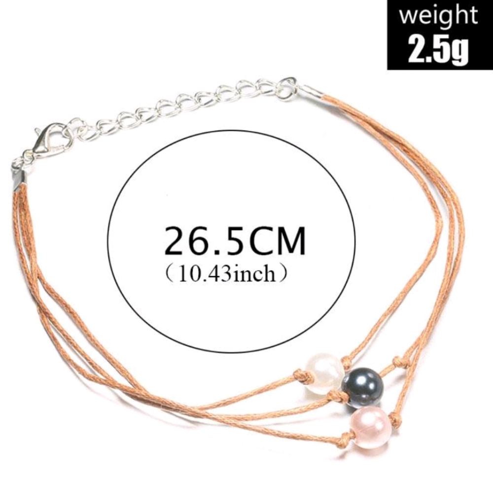 Pearl anklet. - Picture 2 of 8